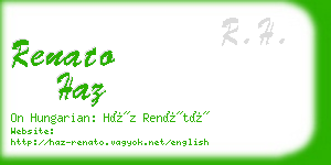 renato haz business card